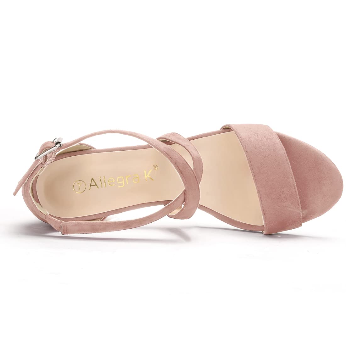 Sandales à Talon Carré Rouge Poussiéreux C