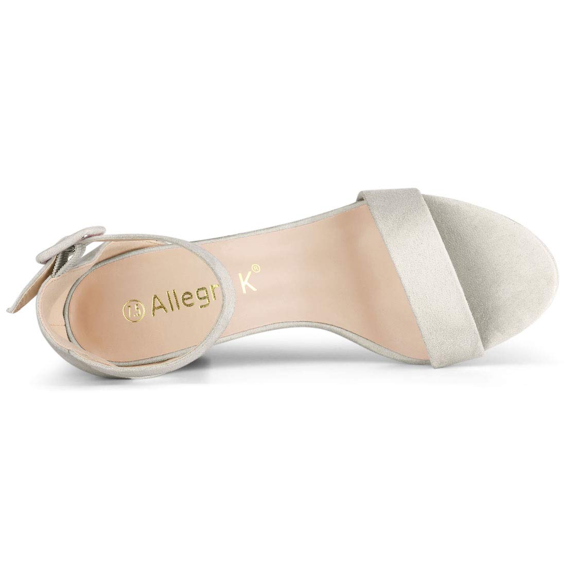 Sandales Femme à Bout Ouvert Gris B