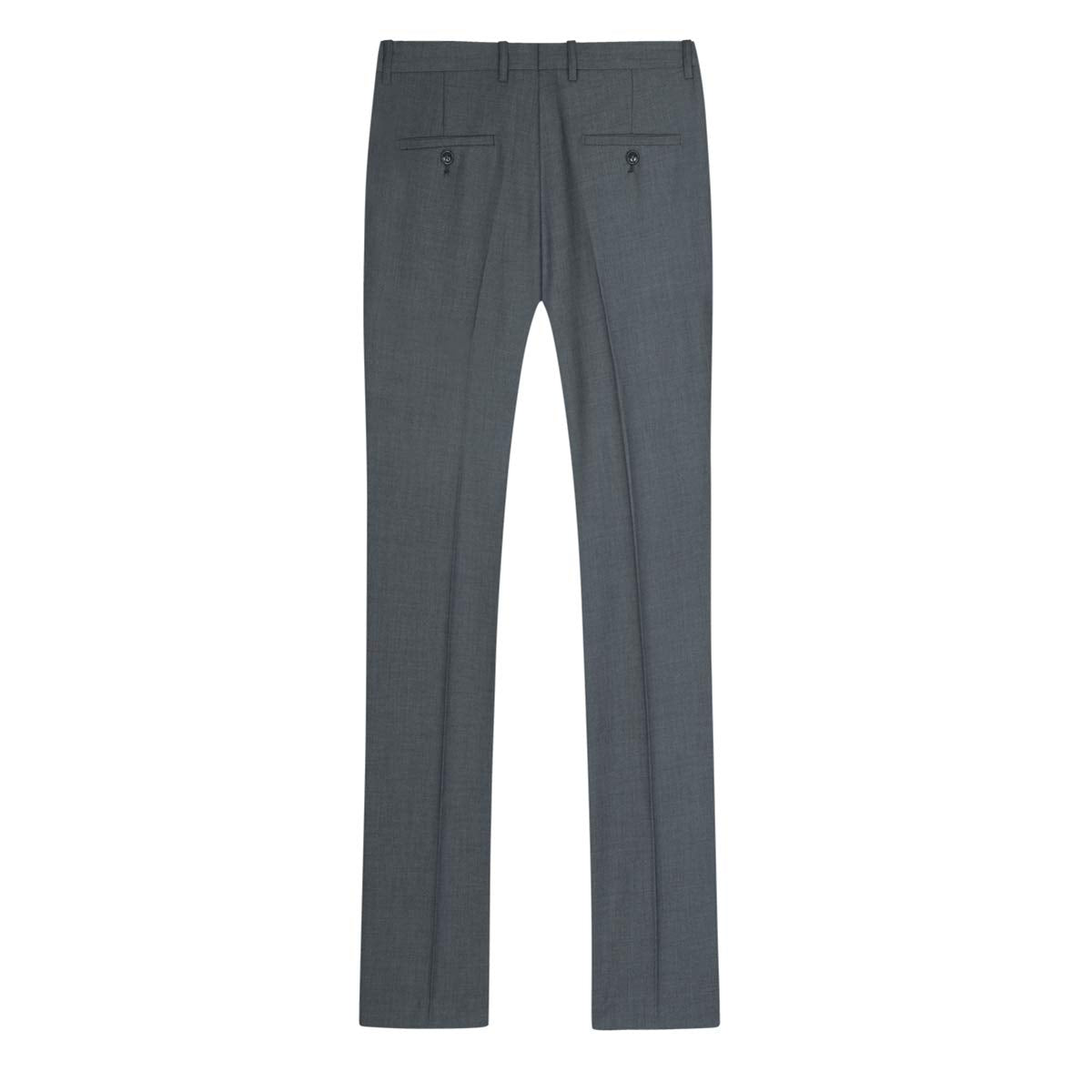Costume Homme Slim Fit Deux Pièces Deux Boutons Gris Foncé A