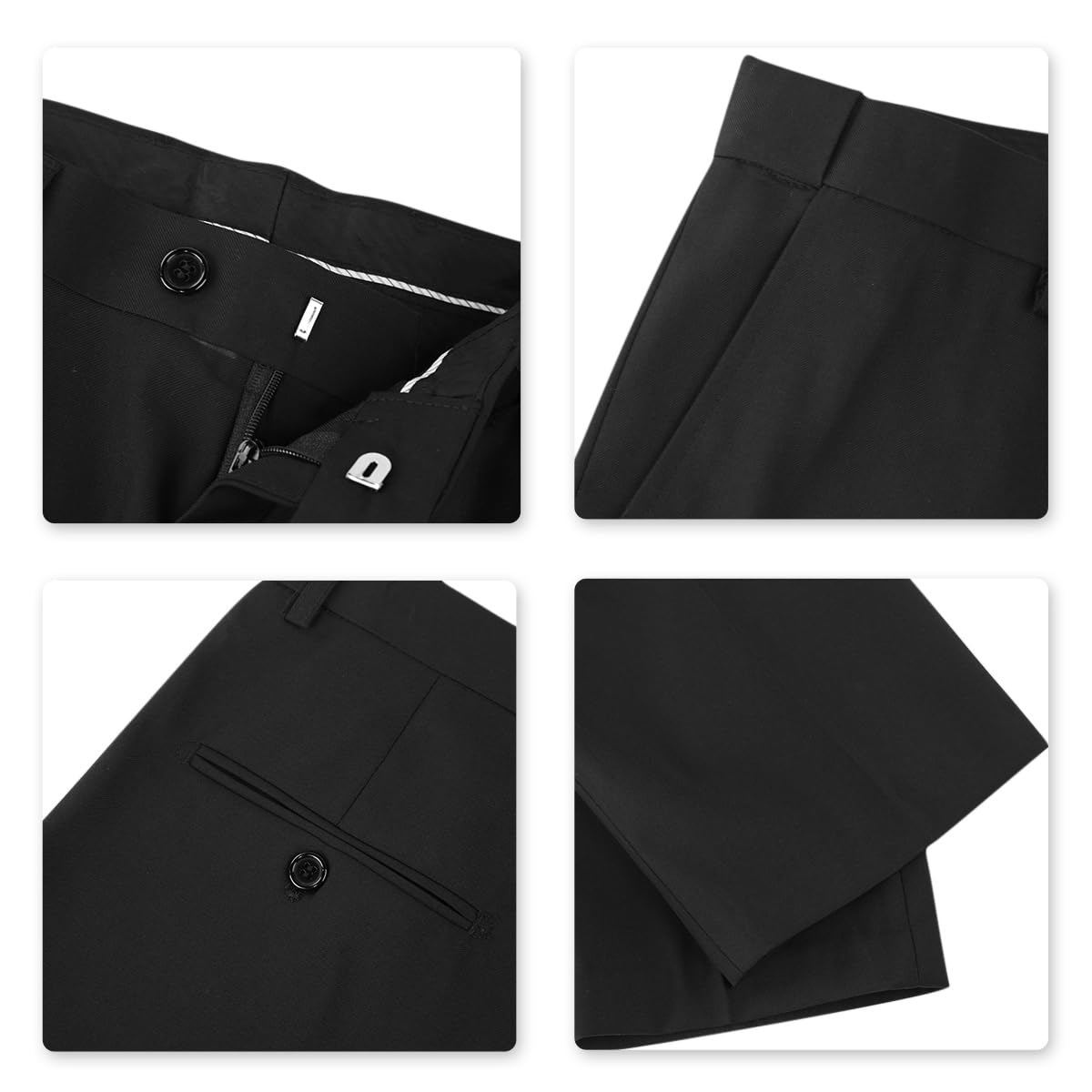 Costume Homme Slim Fit Deux Pièces Noir A
