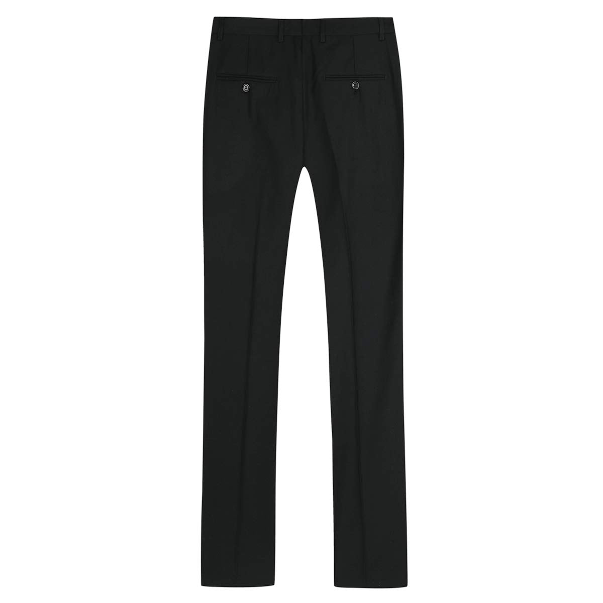 Costume Homme Slim Fit Deux Pièces Deux Boutons Noir A