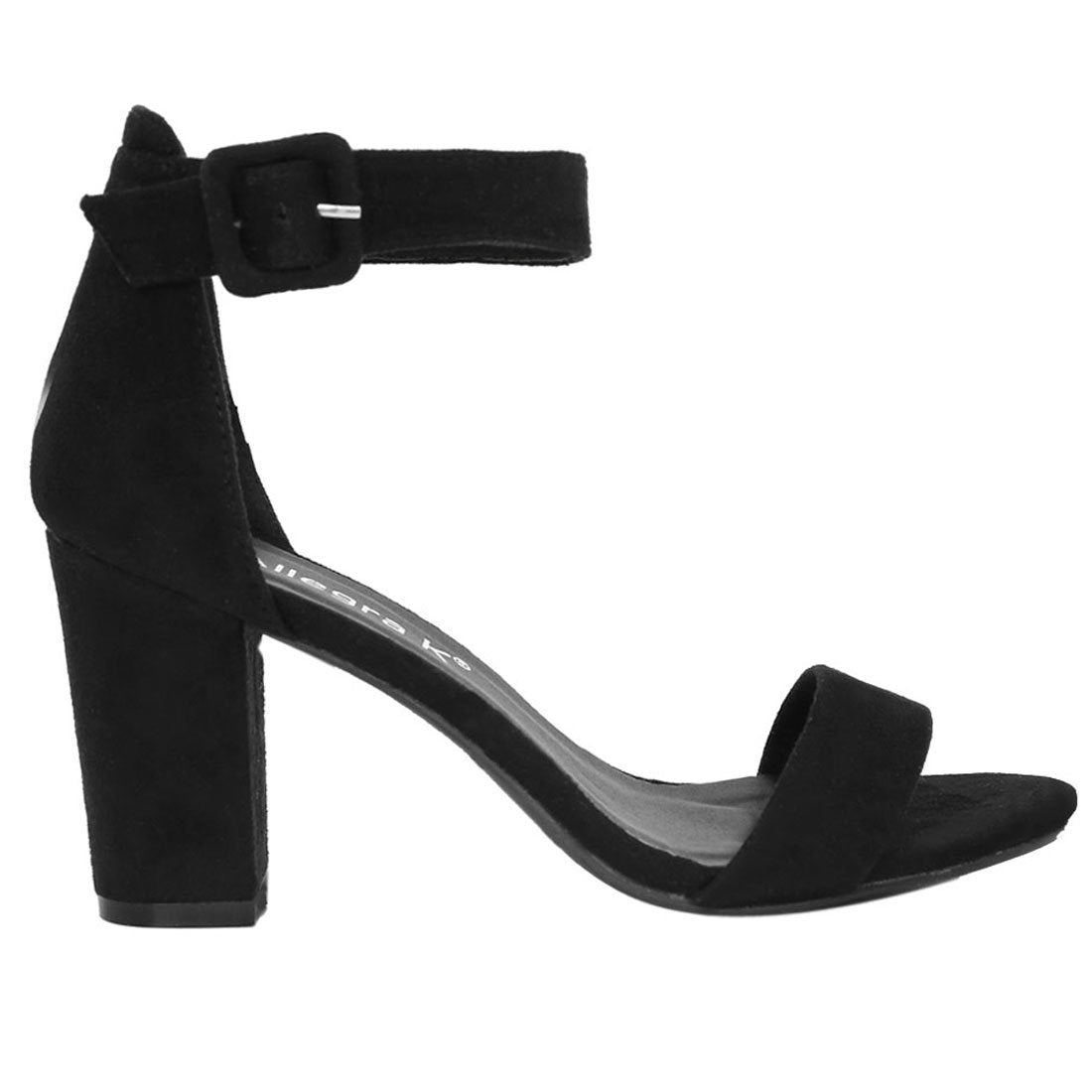 Sandales Femme à Bout Ouvert Noir B