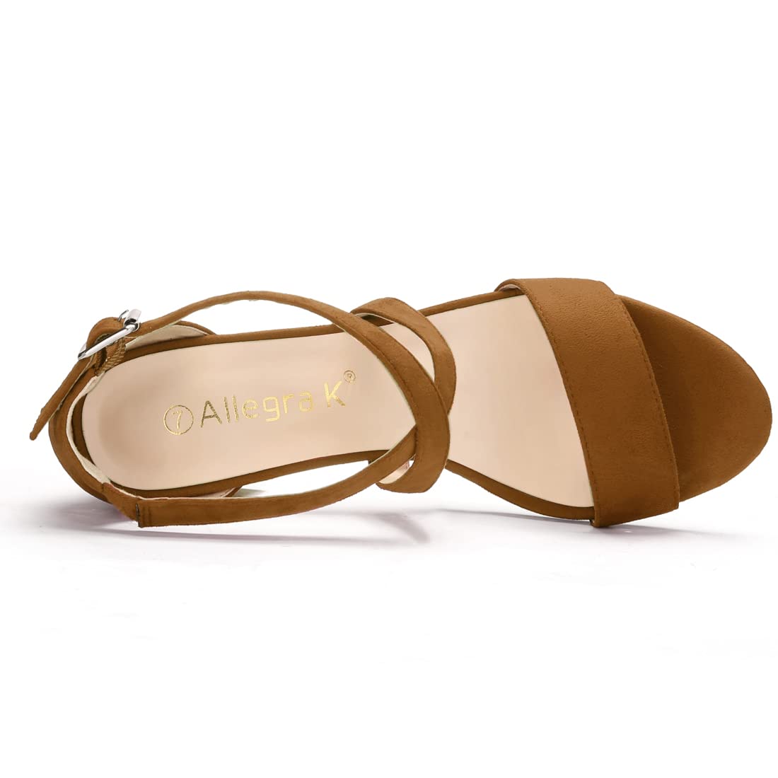 Sandales à Talon Carré Brun C