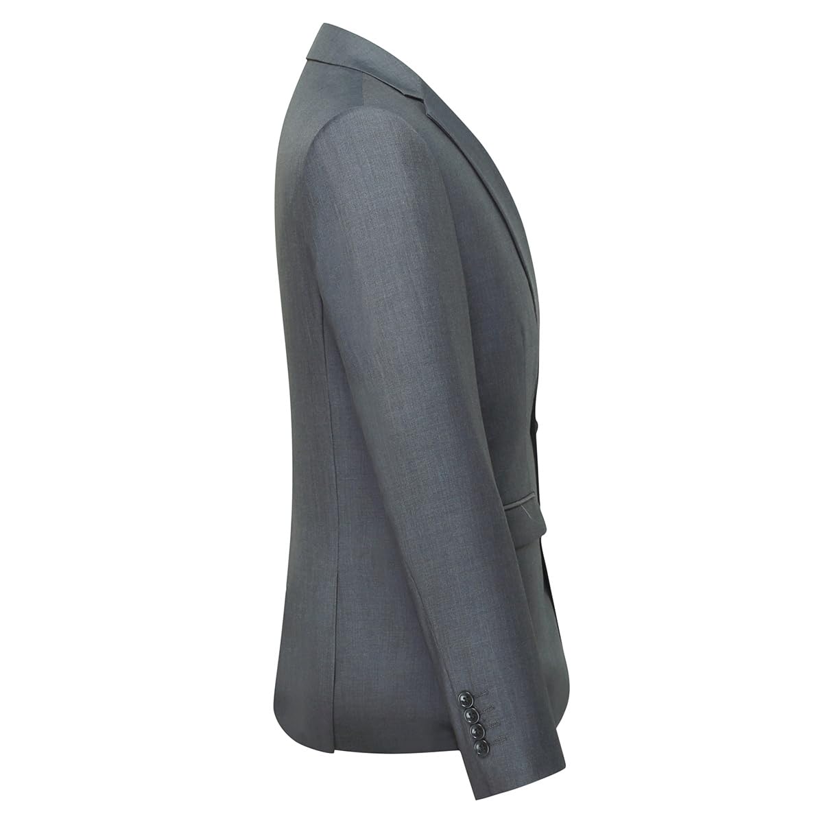 Costume Homme Slim Fit Deux Pièces Gris Foncé A