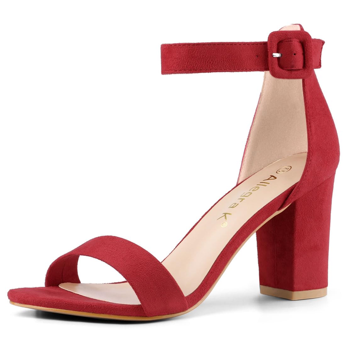 Sandales Femme à Bout Ouvert Rouge B