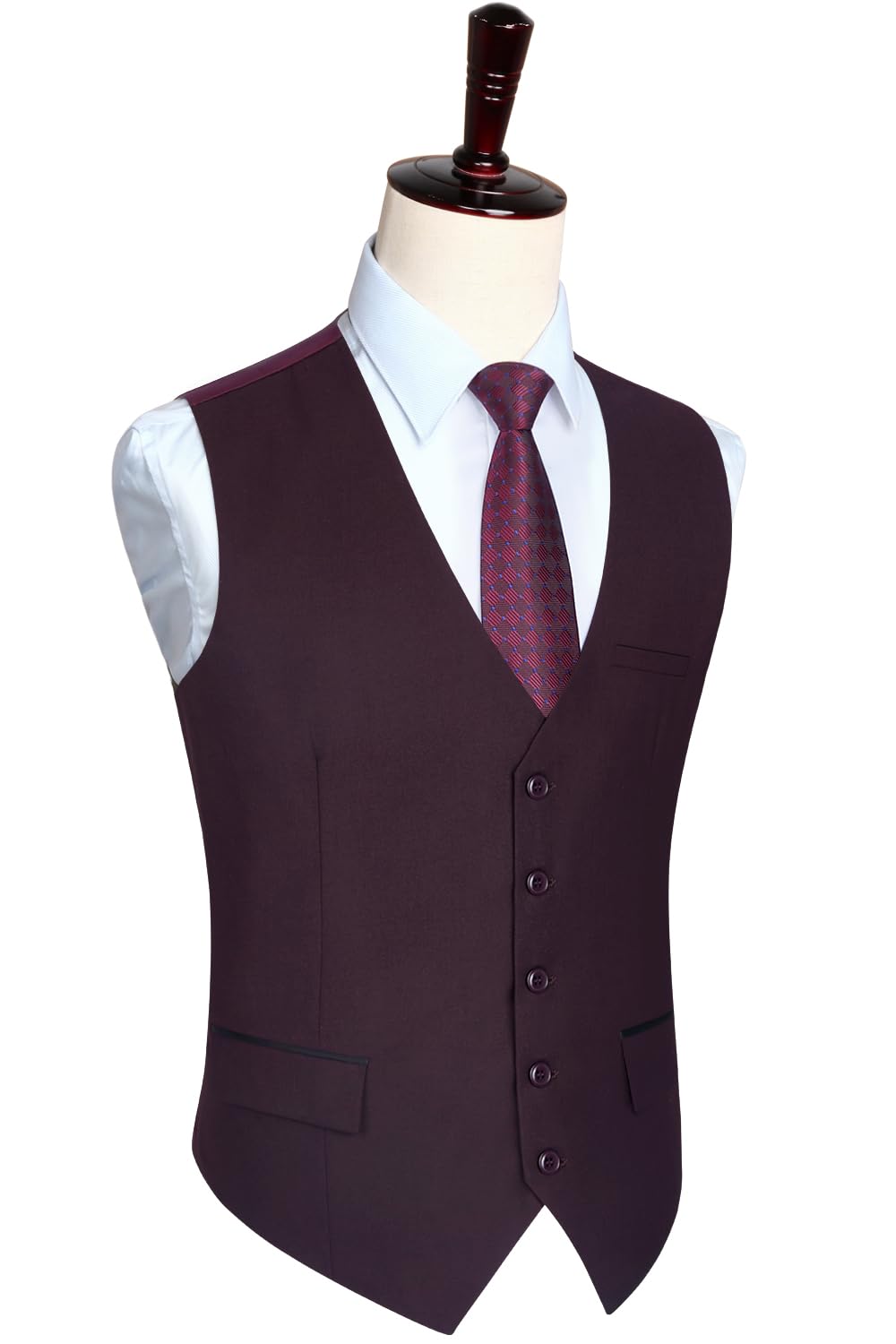 Gilet Costume Homme Violet Foncé D