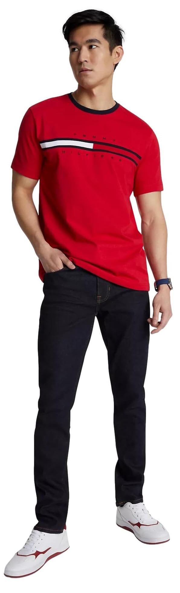 T-Shirt Tommy Hilfiger Rouge F