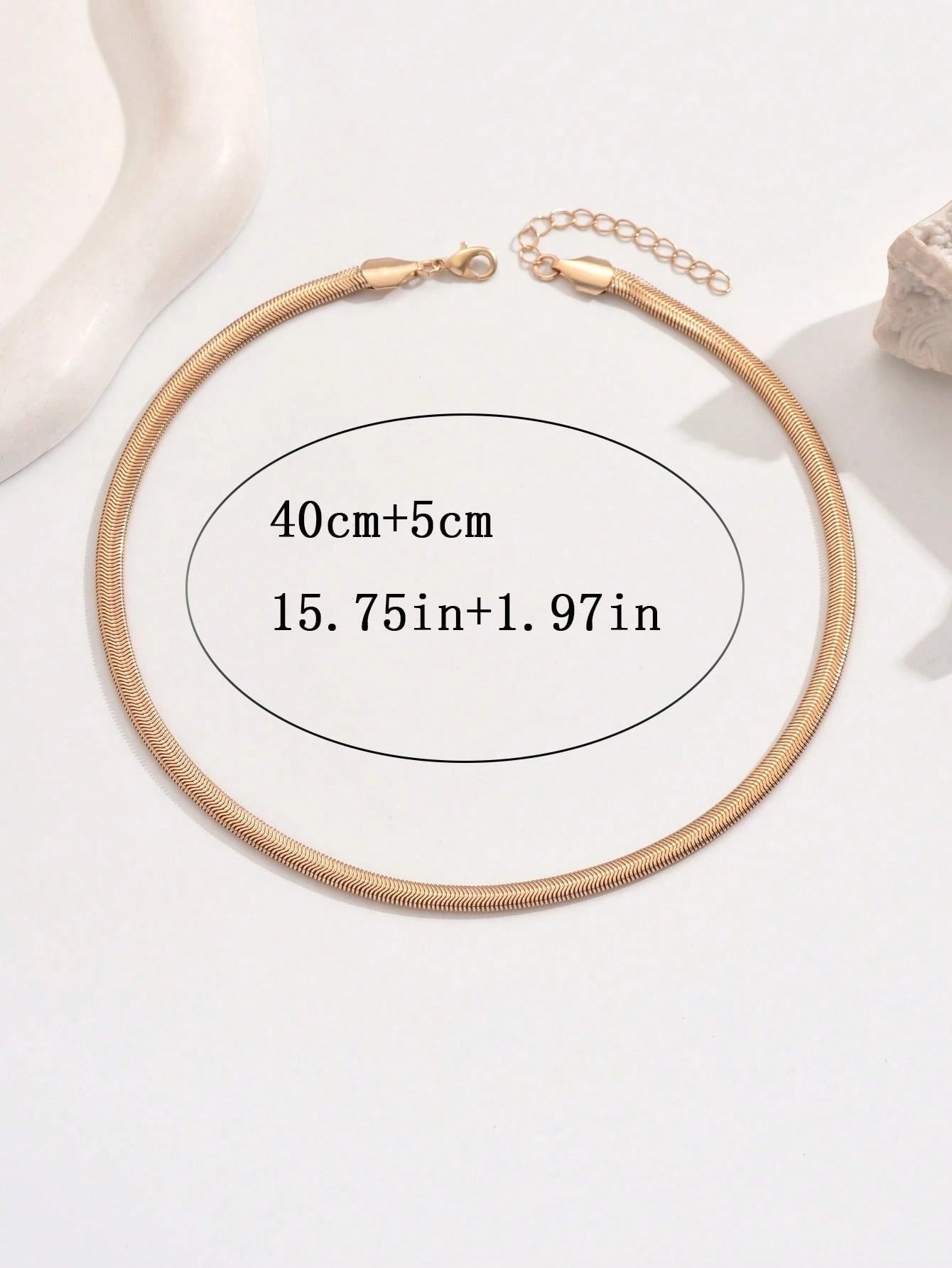 1 pièce Collier serpent doré 14