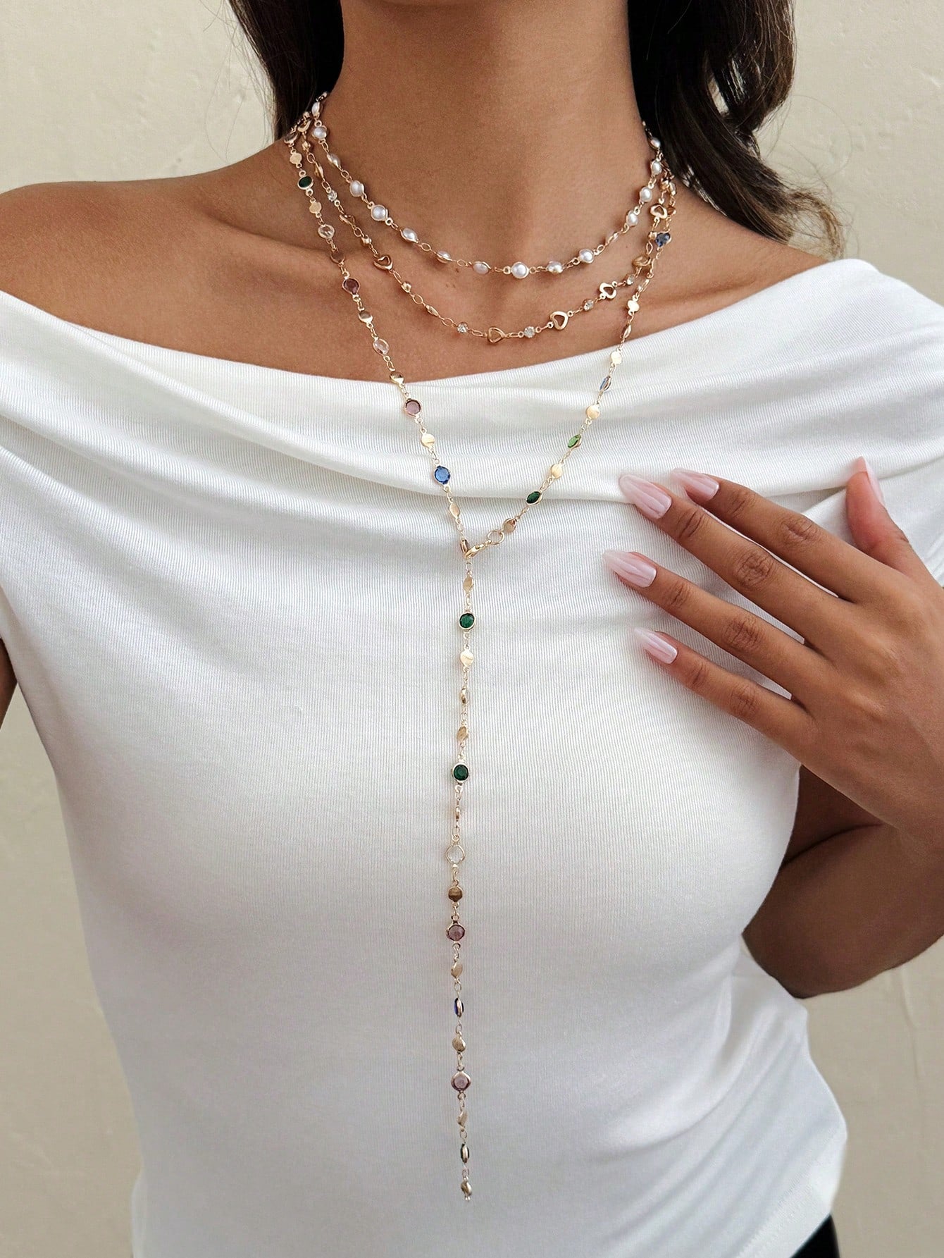 3 pièces Collier chaîne 18