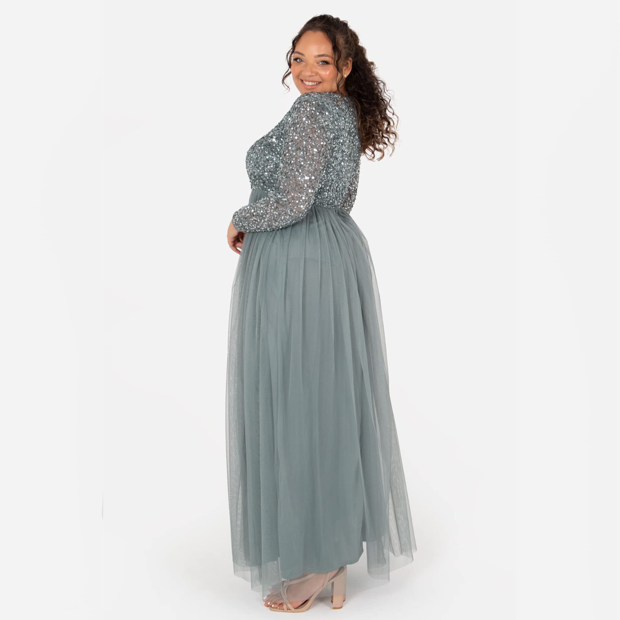 Robe Demoiselle d’Honneur Vert Bruyant C