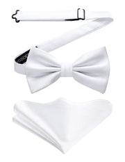 Nœud Papillon W Blanc-3 G