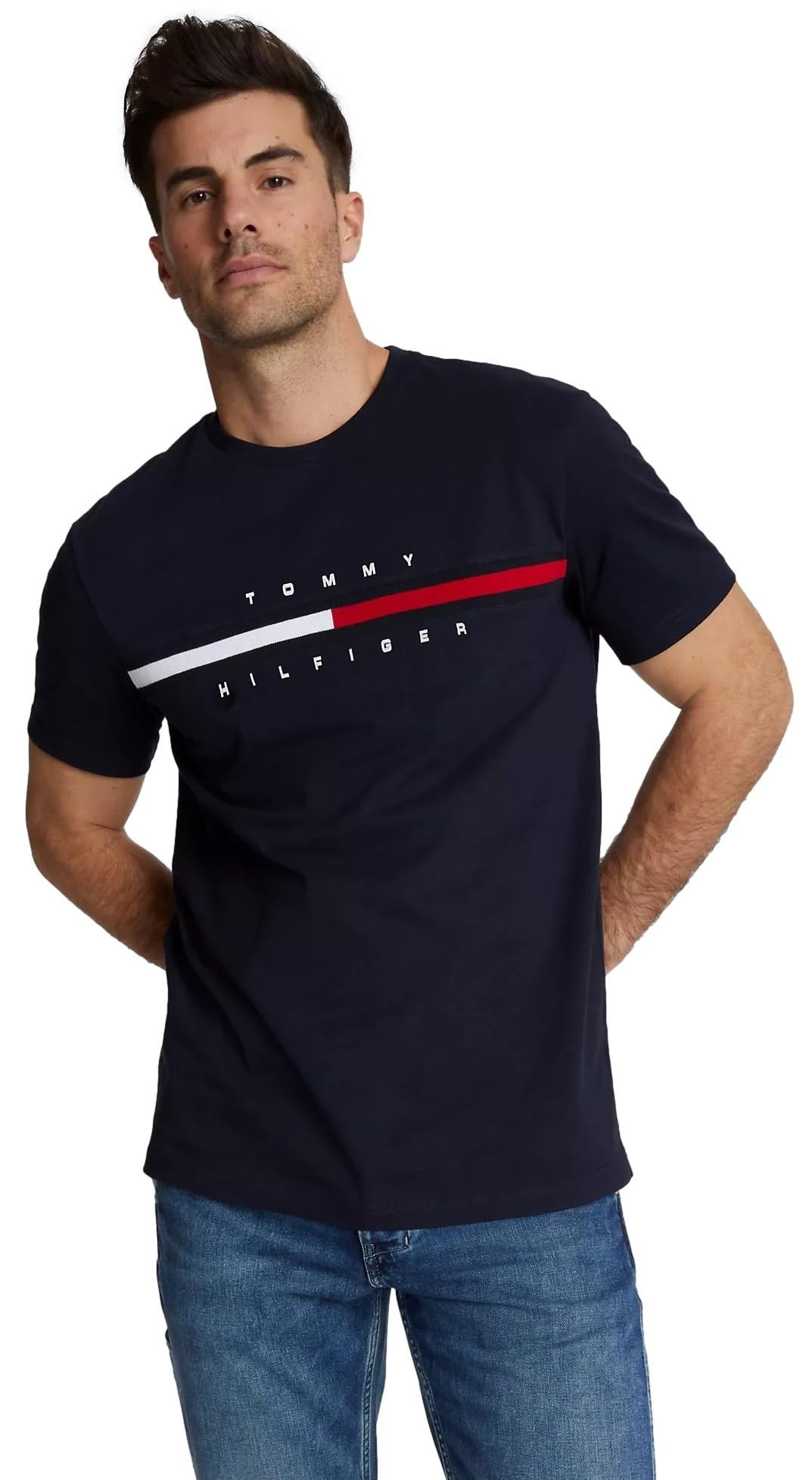 T-Shirt Tommy Hilfiger Bleu Marine Parfait F