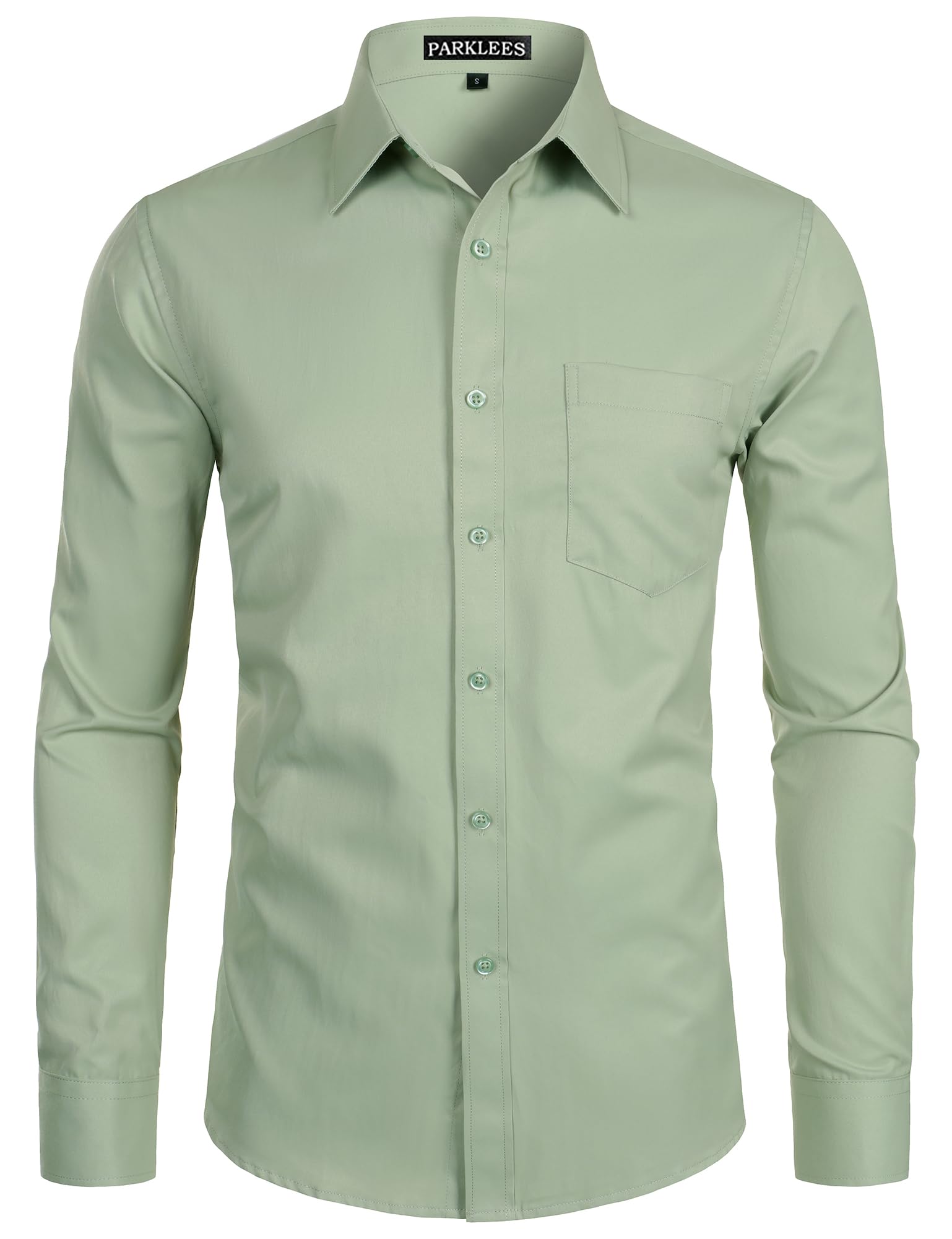 Chemise Homme Coupe Ajustée Vert Sauge B