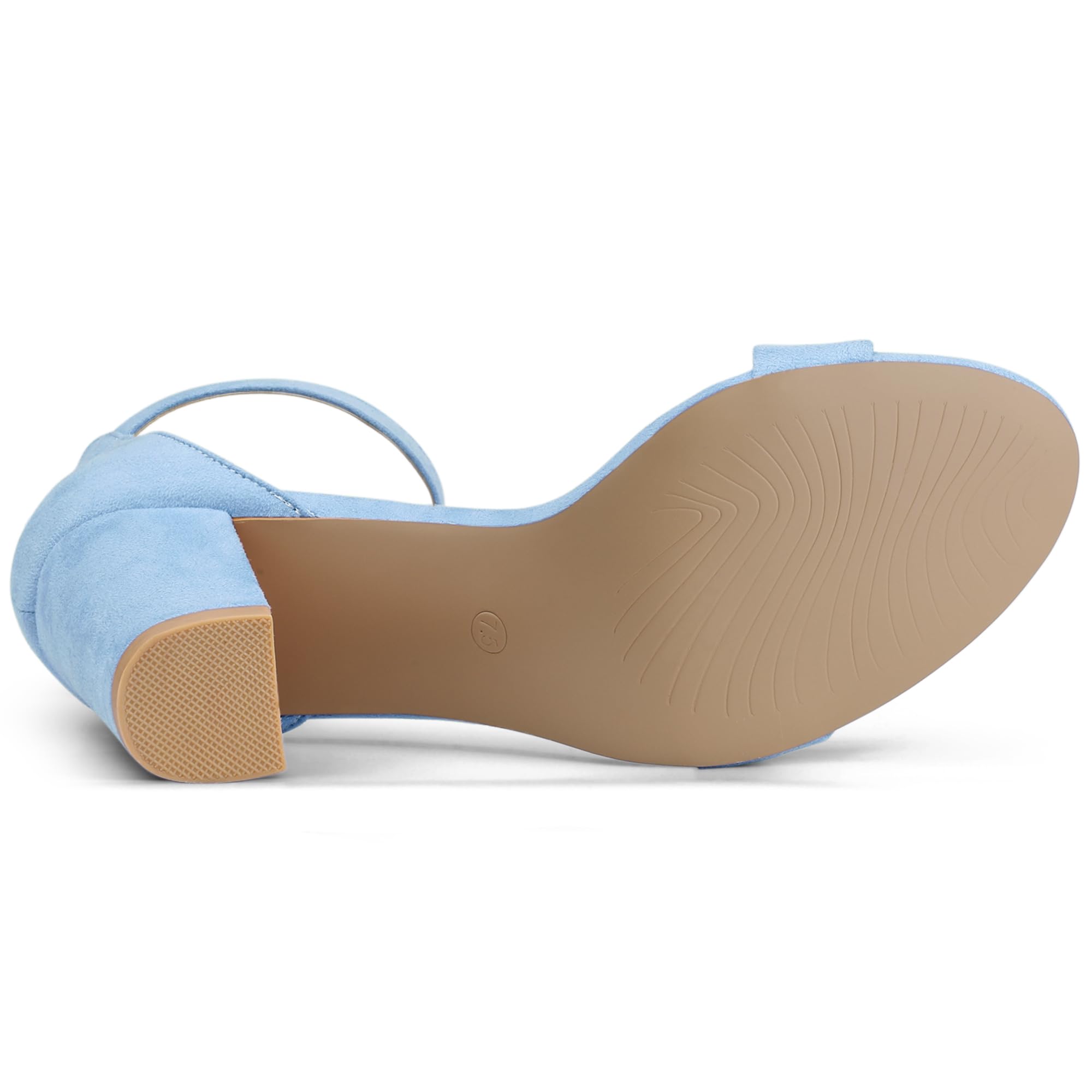 Sandales Femme à Bout Ouvert Bleu Ciel B