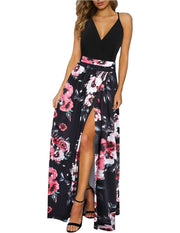 Robe d’Été Col V C-Noir J