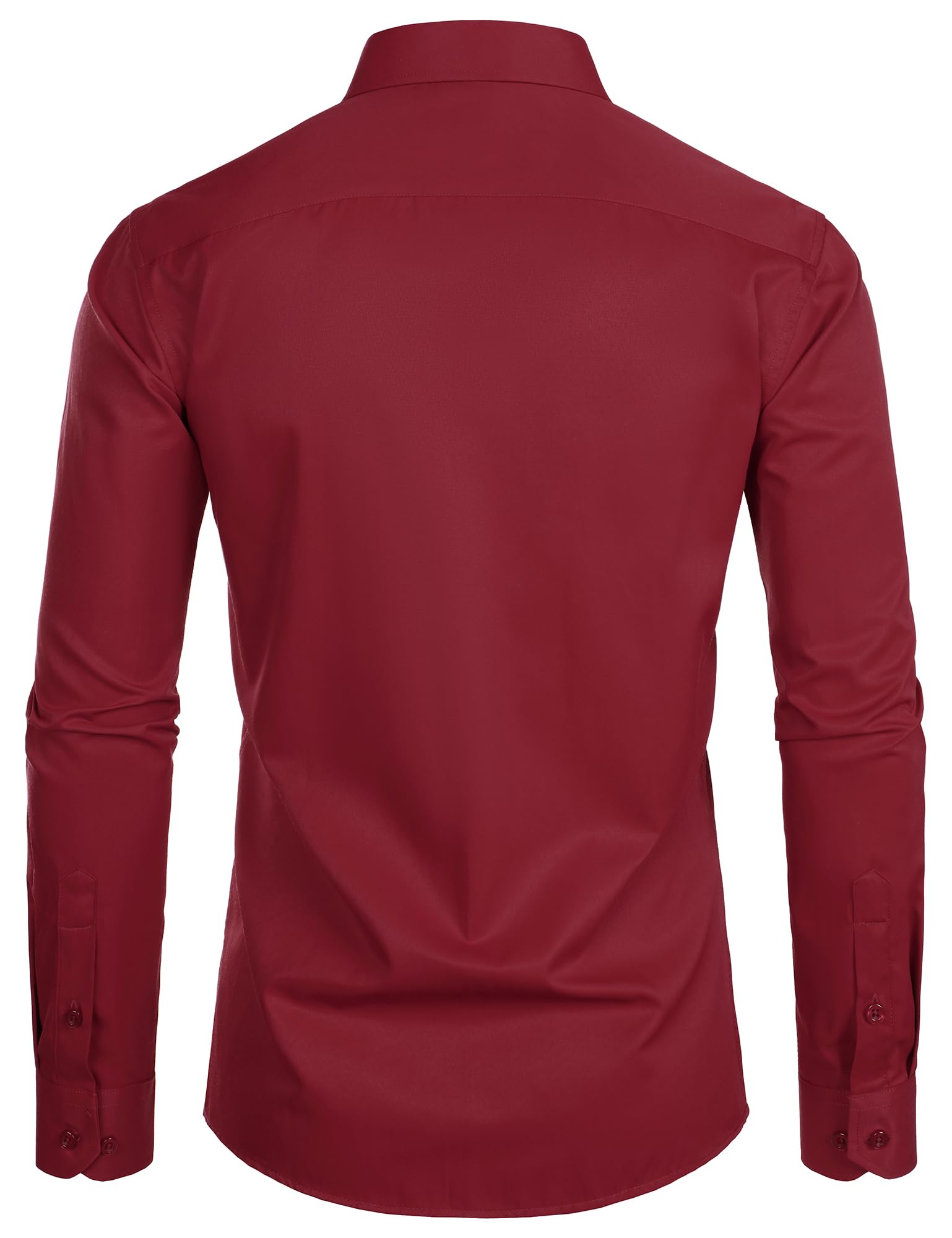 Chemise Homme Coupe Ajustée Rouge Bordeaux B