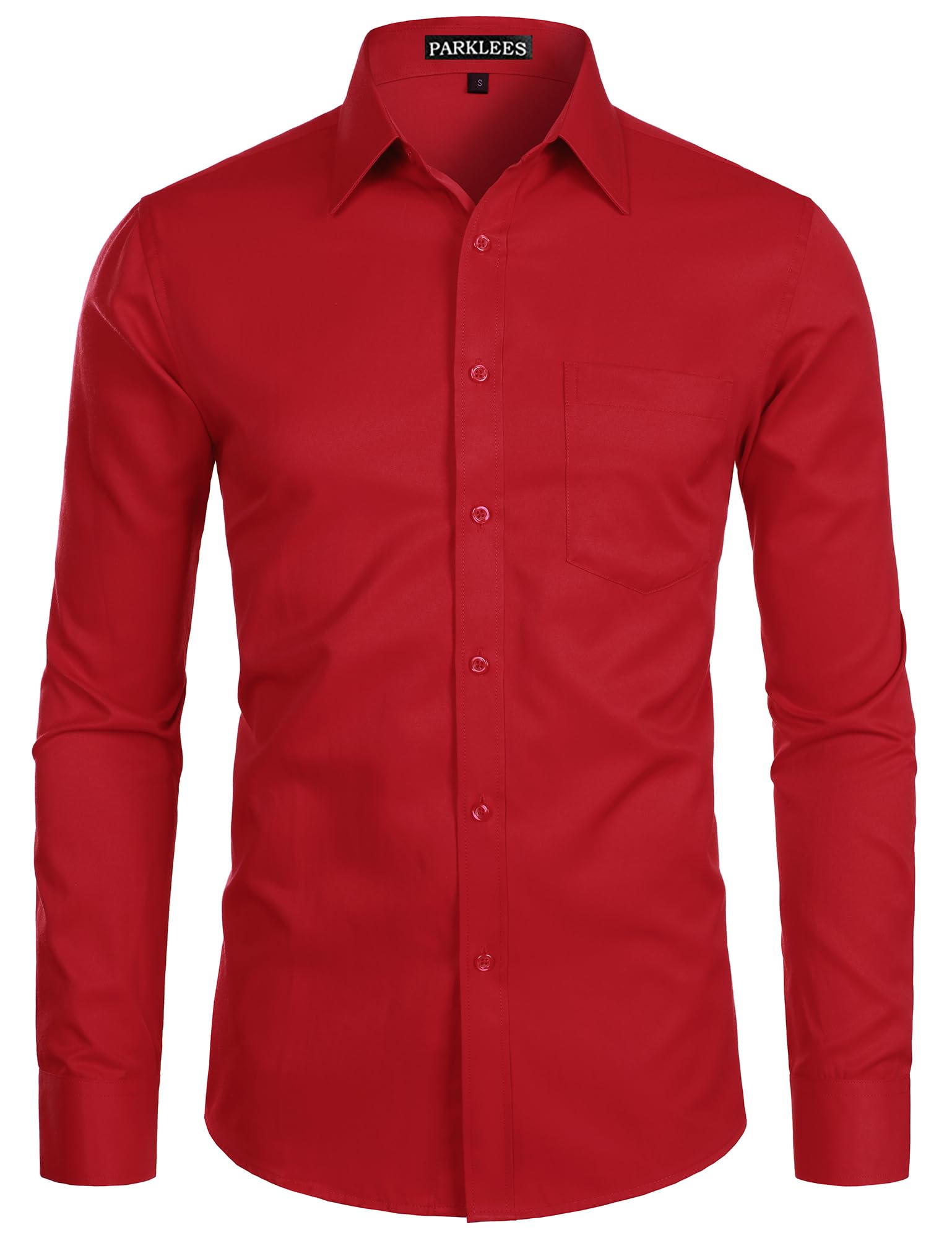 Chemise Homme Coupe Ajustée Rouge B