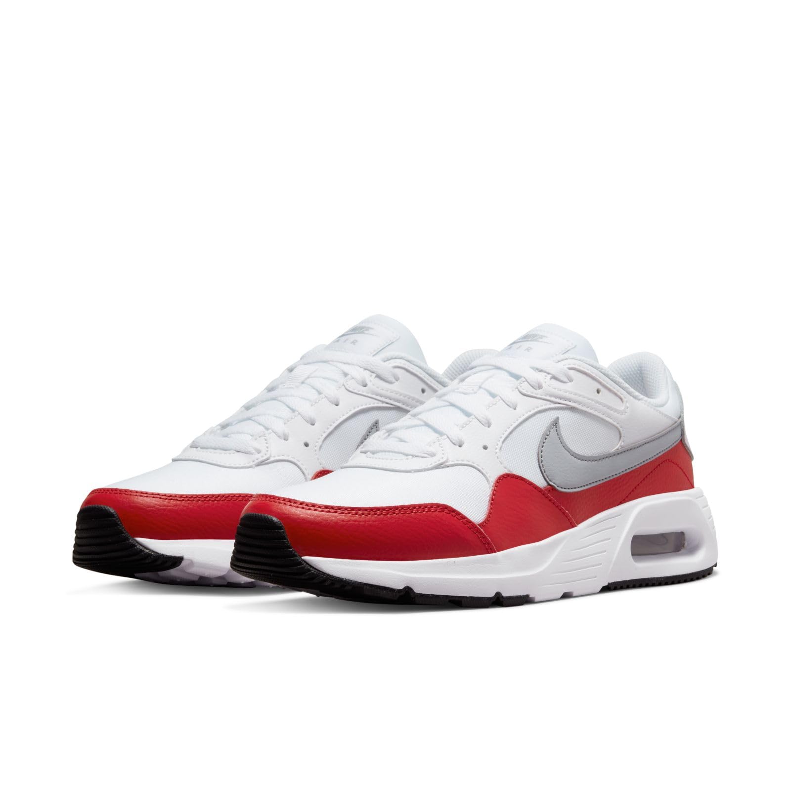 Nike Air Max SC White Wolf Grey University Red Black J