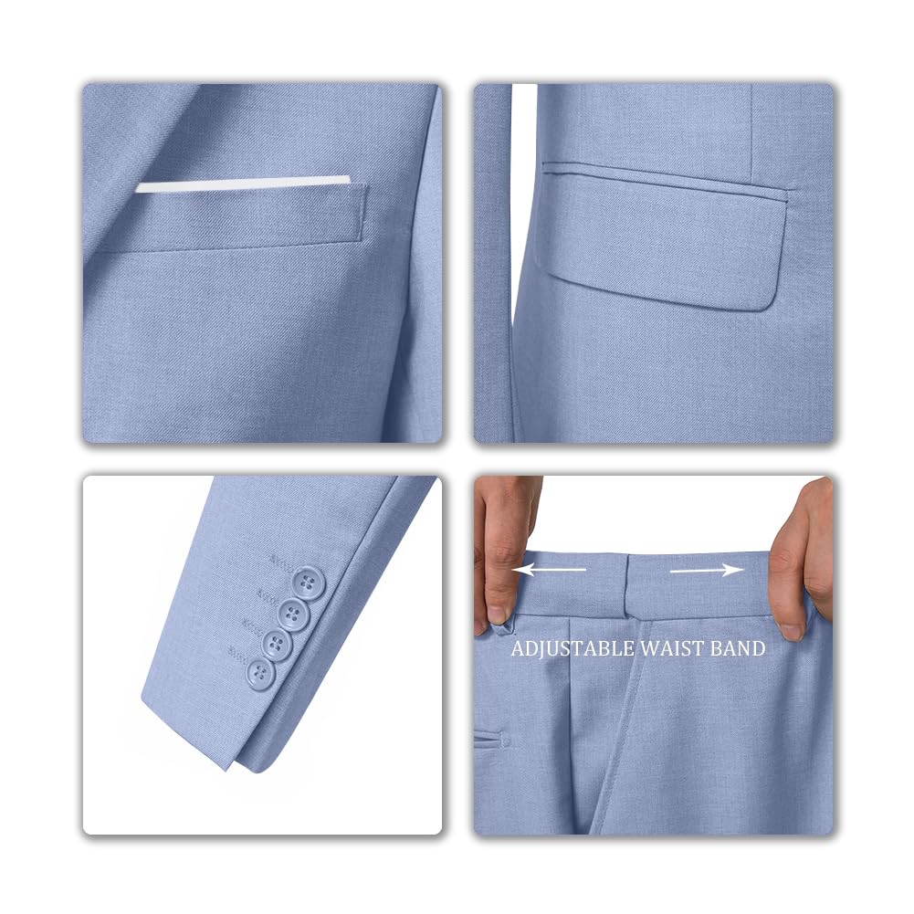 Costume Homme 3 Pièces Lavande H