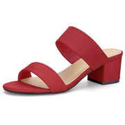 Sandales Femme Bout Ouvert Rouge E