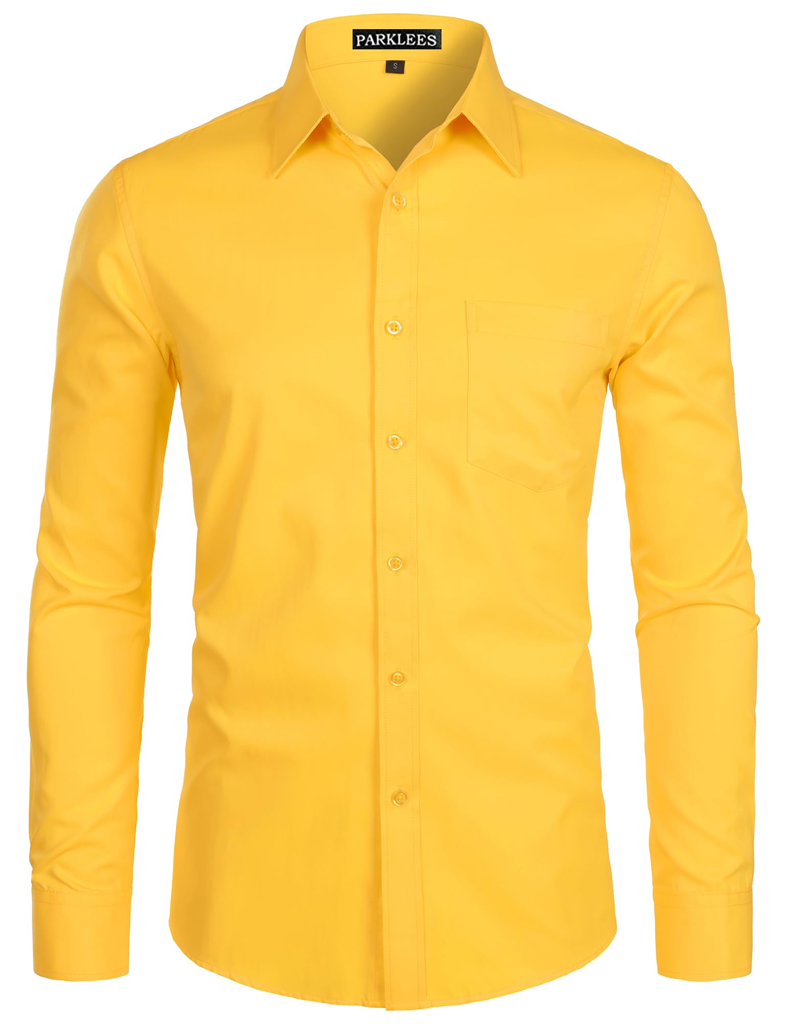 Chemise Homme Coupe Ajustée Jaune B
