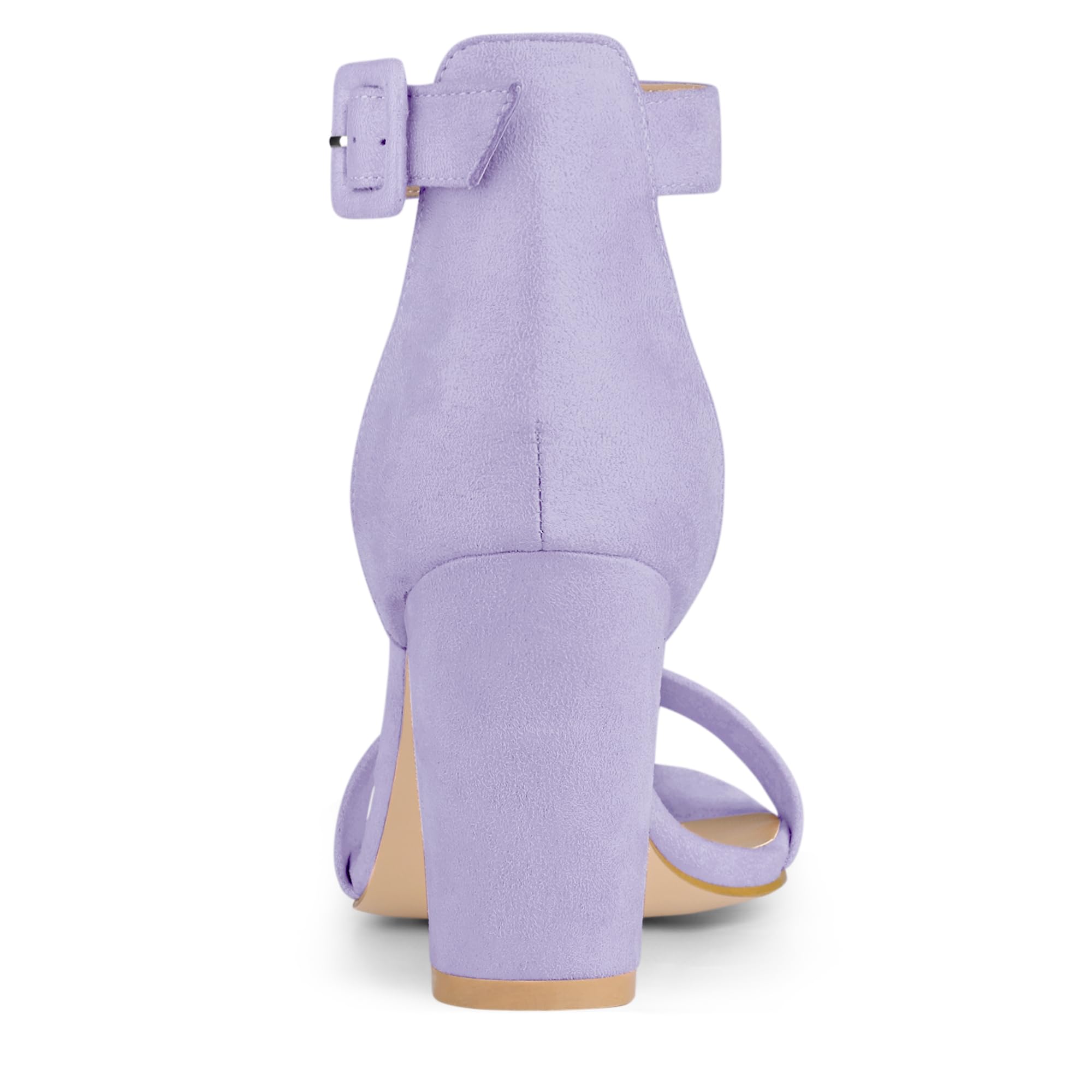 Sandales Femme à Bout Ouvert Violet Clair B