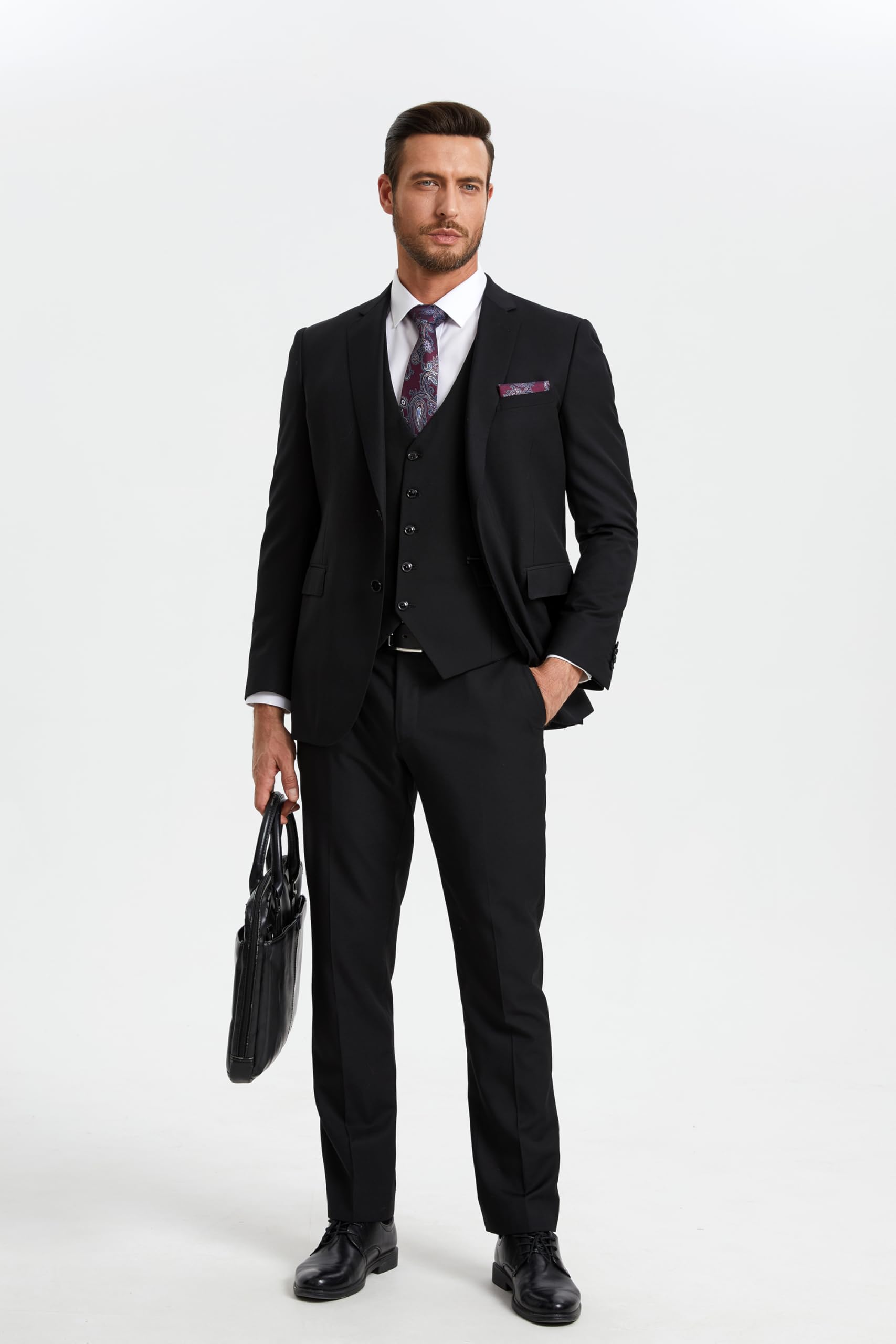 Gilet Costume Homme Noir D