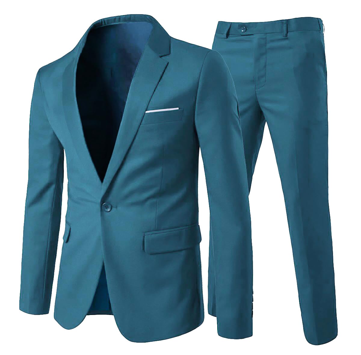 Costume Homme Slim Fit Deux Pièces Bleu A