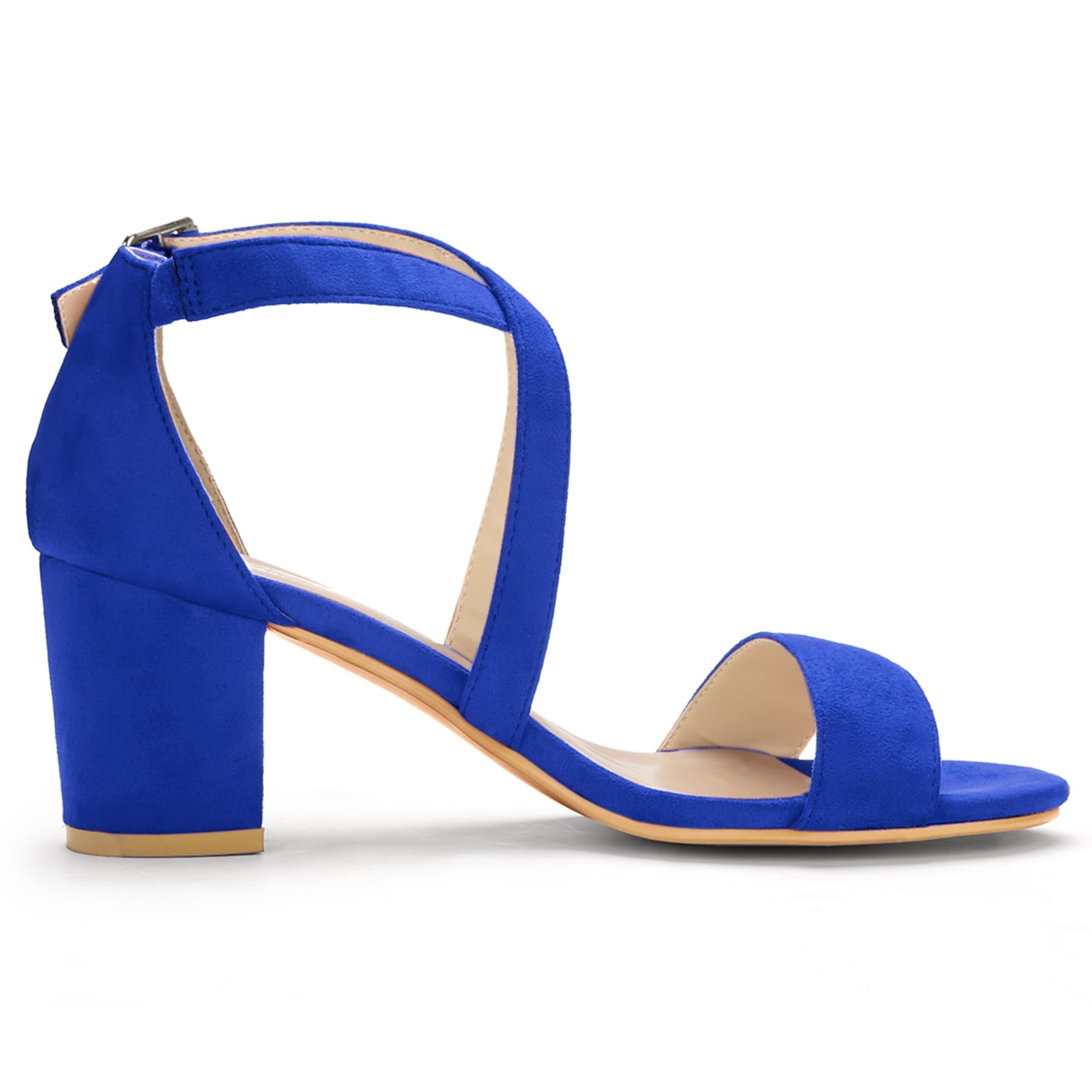 Sandales à Talon Carré Konigsblau C