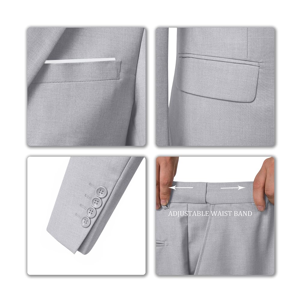 Costume Homme 3 Pièces Gris H