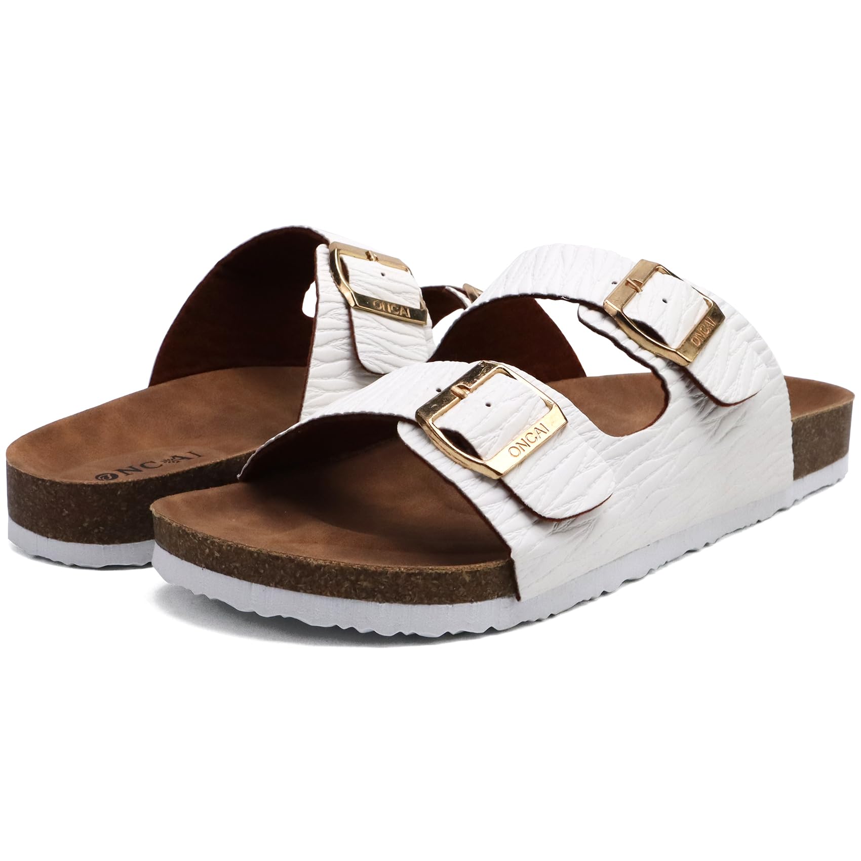 Sandales Mules Grain de bois Blanc E