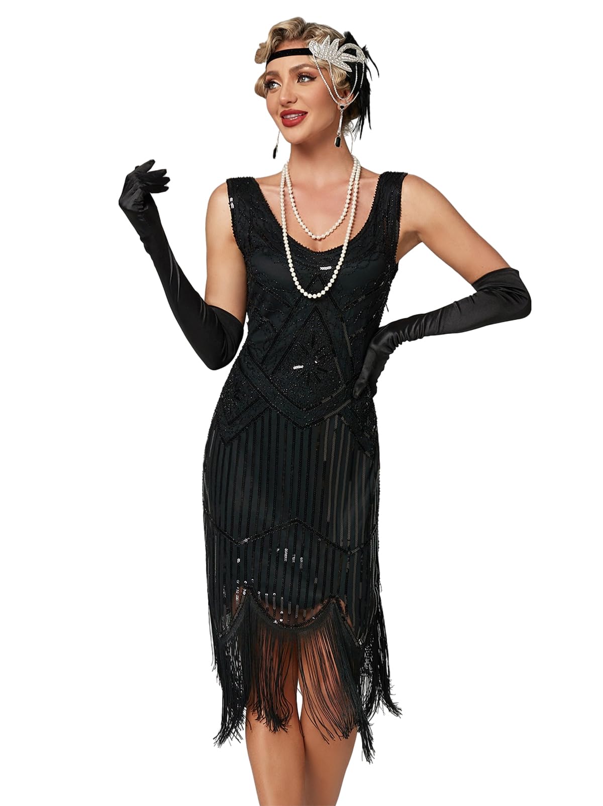 Robe Gatsby Femme Noir A