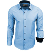Chemise Homme Élégante & Polyvalente Bleu Light A