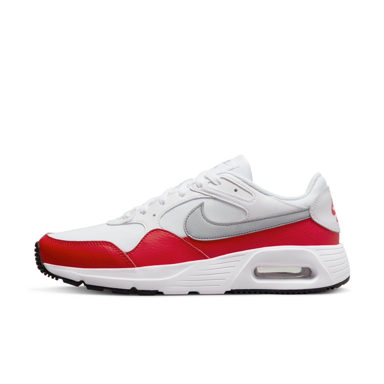 Nike Air Max SC White Wolf Grey University Red Black J