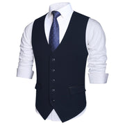 Gilet Costume Homme Bleu marin D