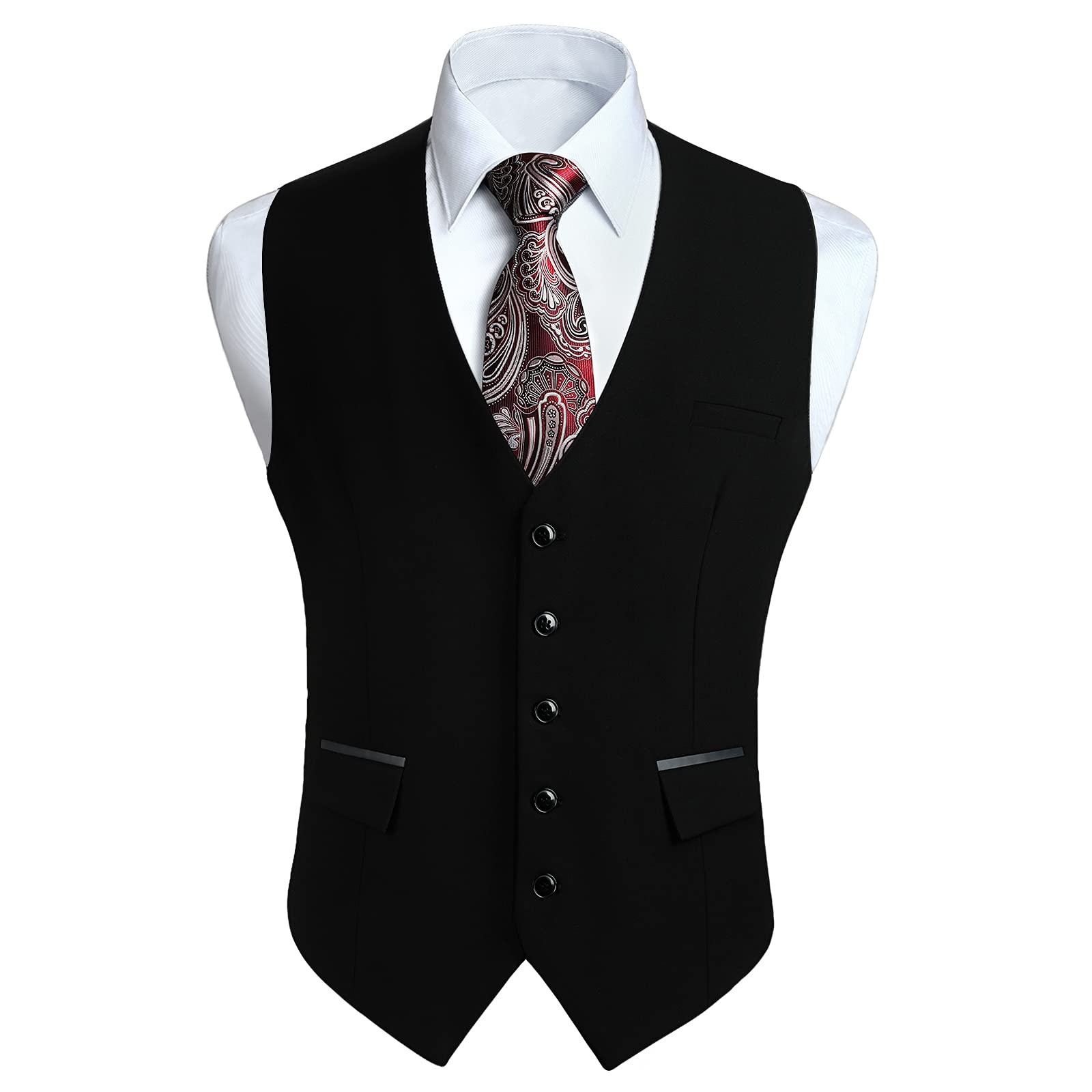Gilet Costume Homme Noir D