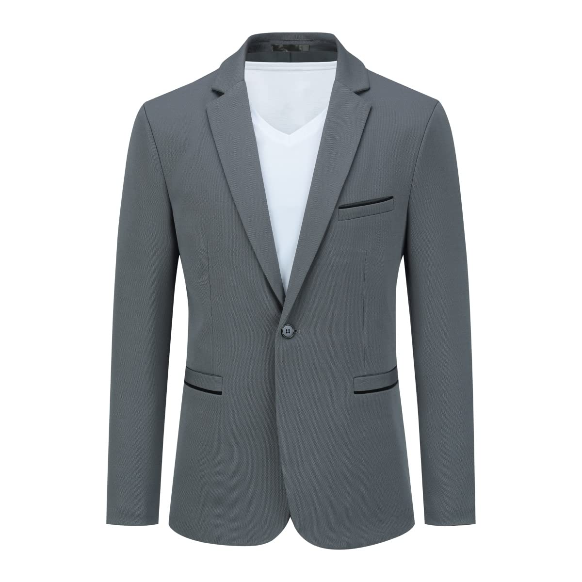 Blazer Homme Slim Fit Gris C