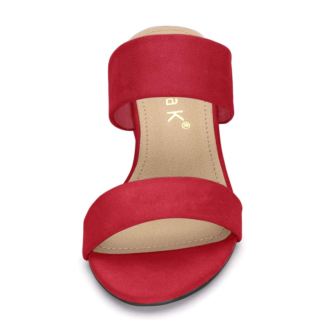 Sandales Femme Bout Ouvert Rouge E