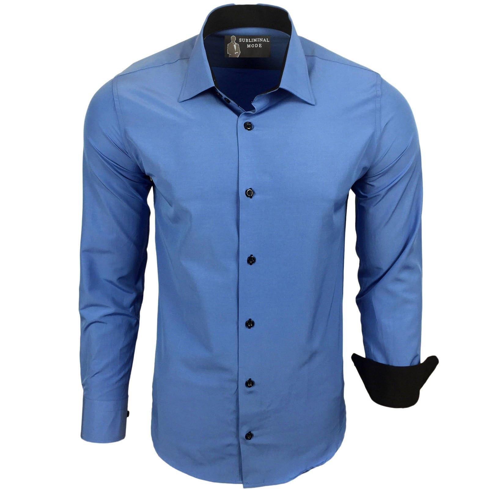 Chemise Homme Élégante & Polyvalente Bleu A