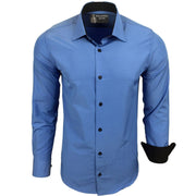 Chemise Homme Élégante & Polyvalente Bleu A