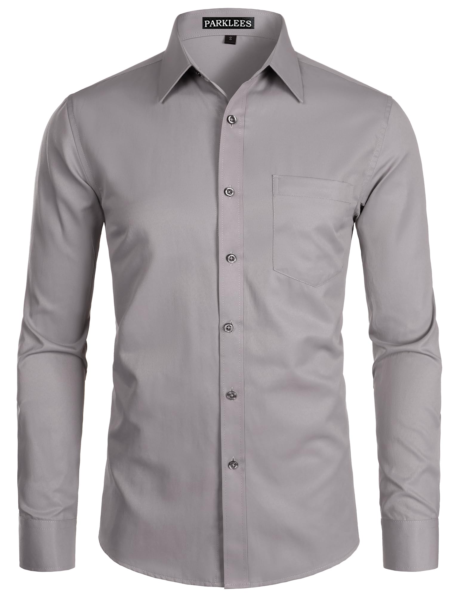 Chemise Homme Coupe Ajustée Gris Ciment B