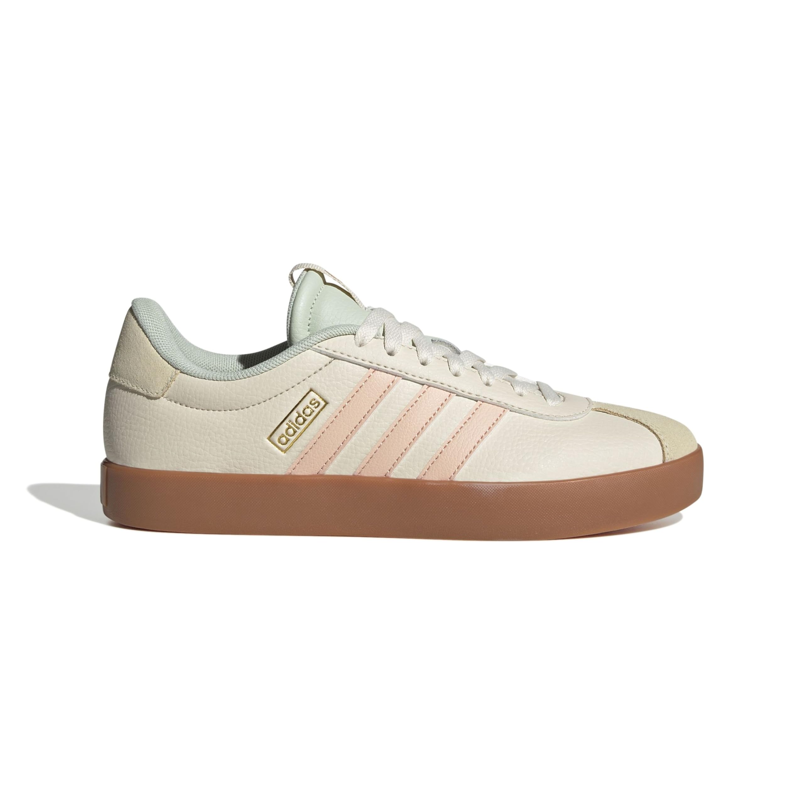 Adidas VL Court 3.0 Femme Wonder White Powder Coral Linen Green F