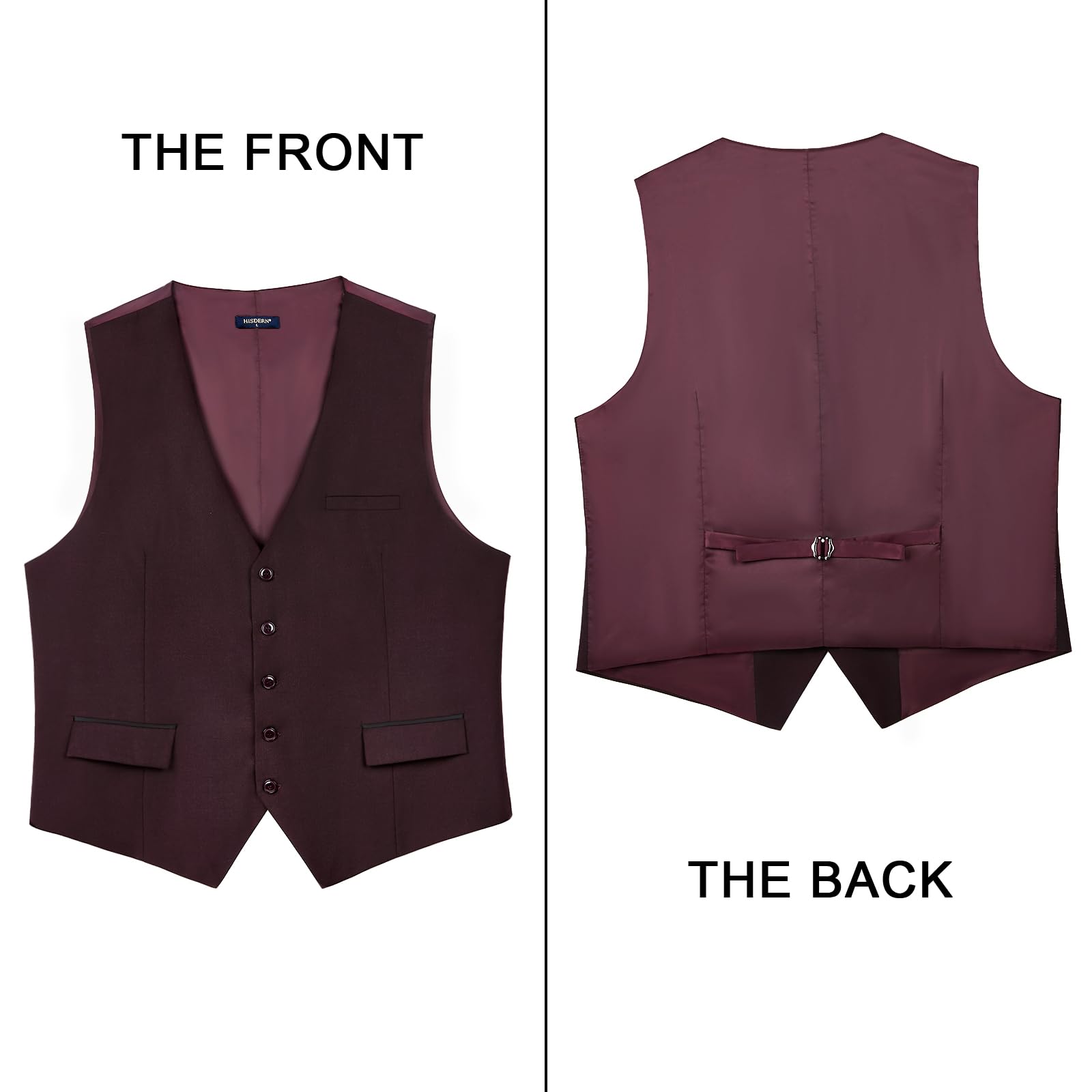 Gilet Costume Homme Violet Foncé D