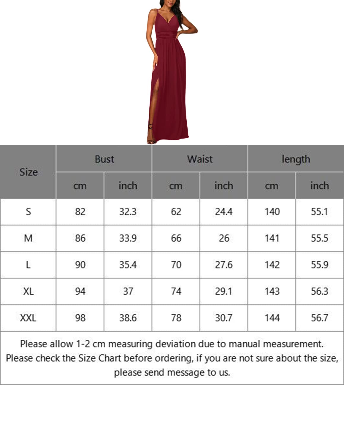 Robe d’Été Col V A-Rouge J