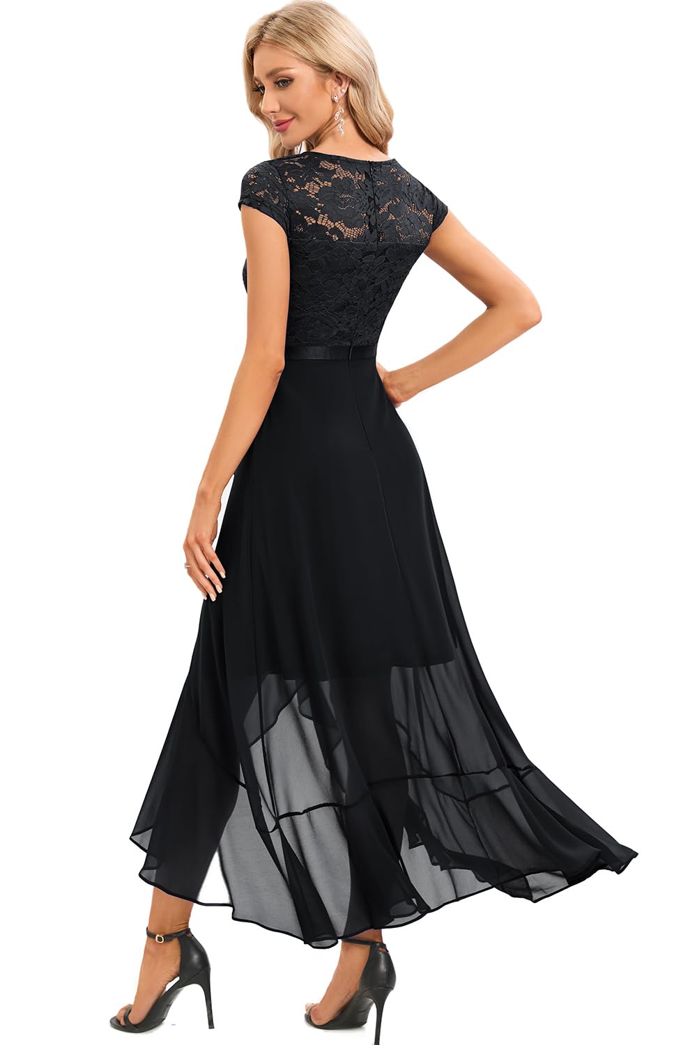 Robe Longue de Soirée Noir-1 H