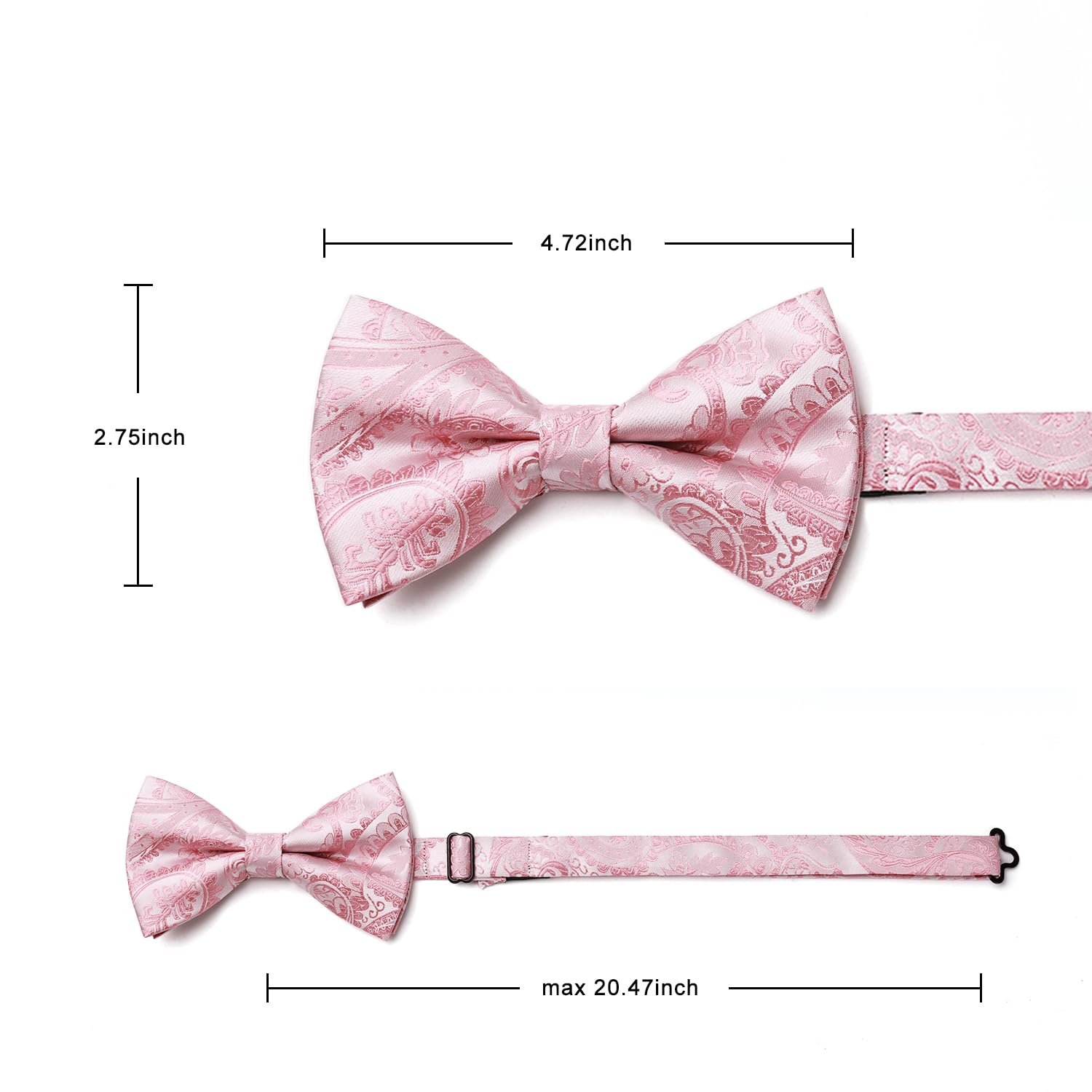 Nœud Papillon E Vieux Rose-2 G