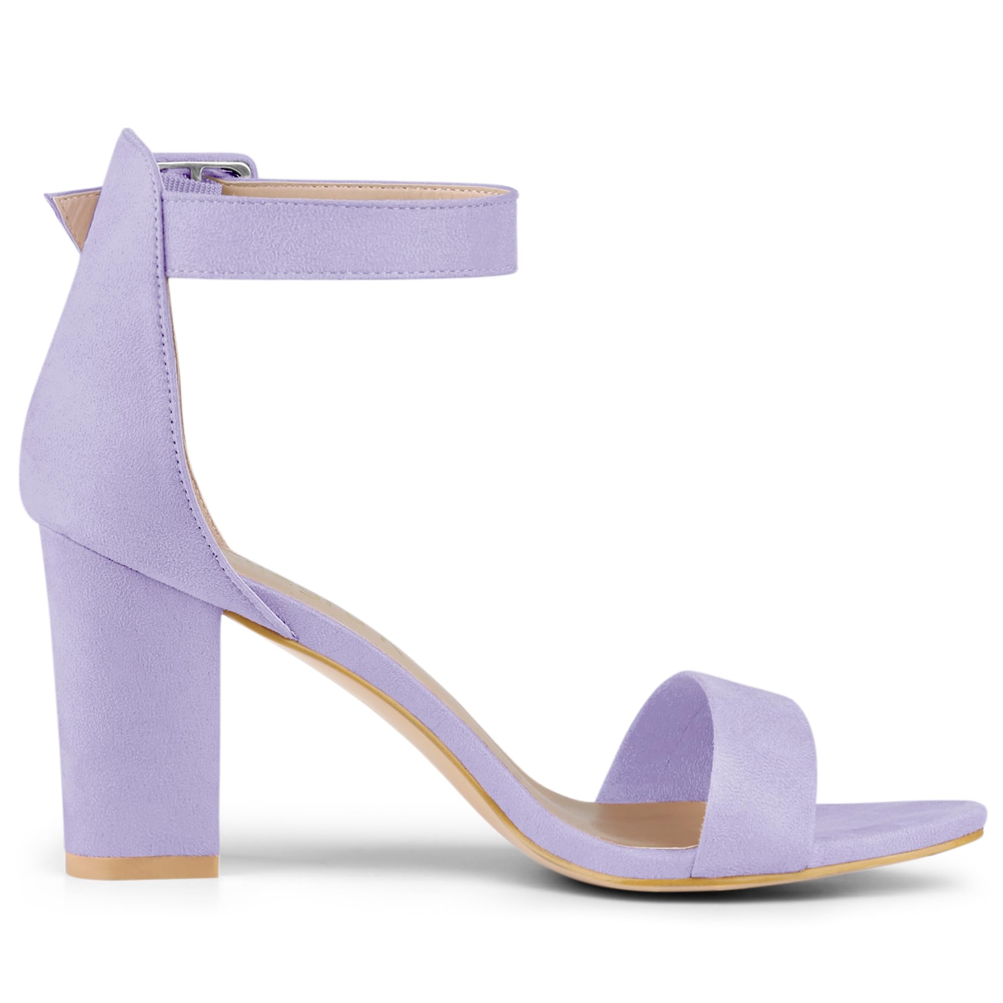 Sandales Femme à Bout Ouvert Violet Clair B
