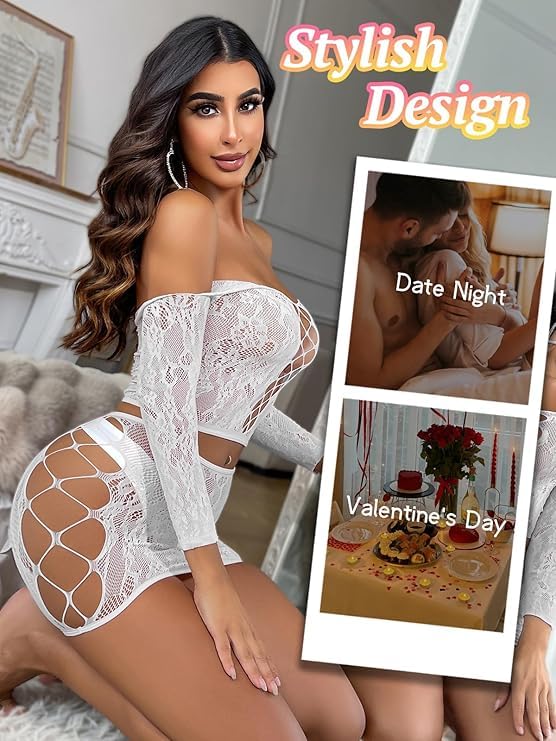 Ensemble de Lingerie Femme Blanc A