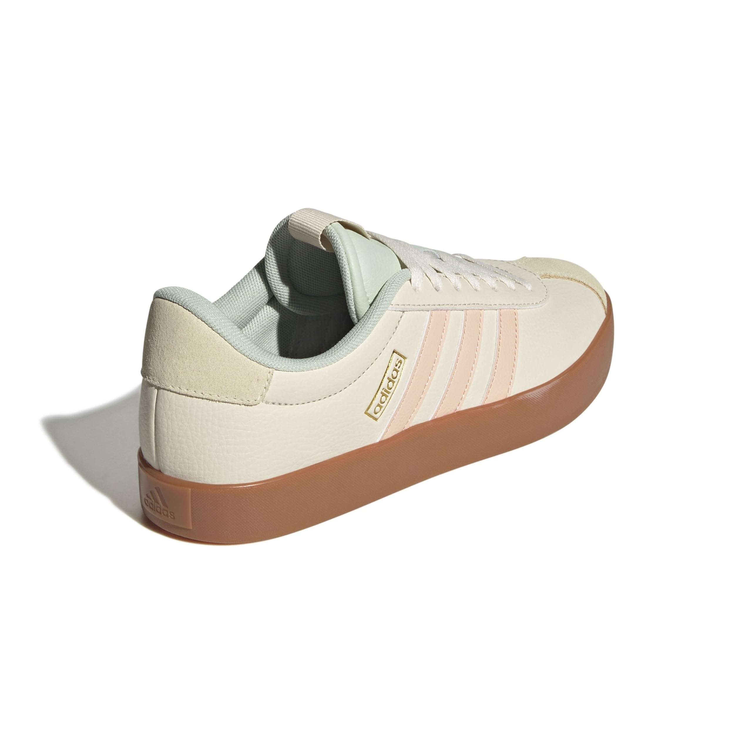 Adidas VL Court 3.0 Femme Wonder White Powder Coral Linen Green F
