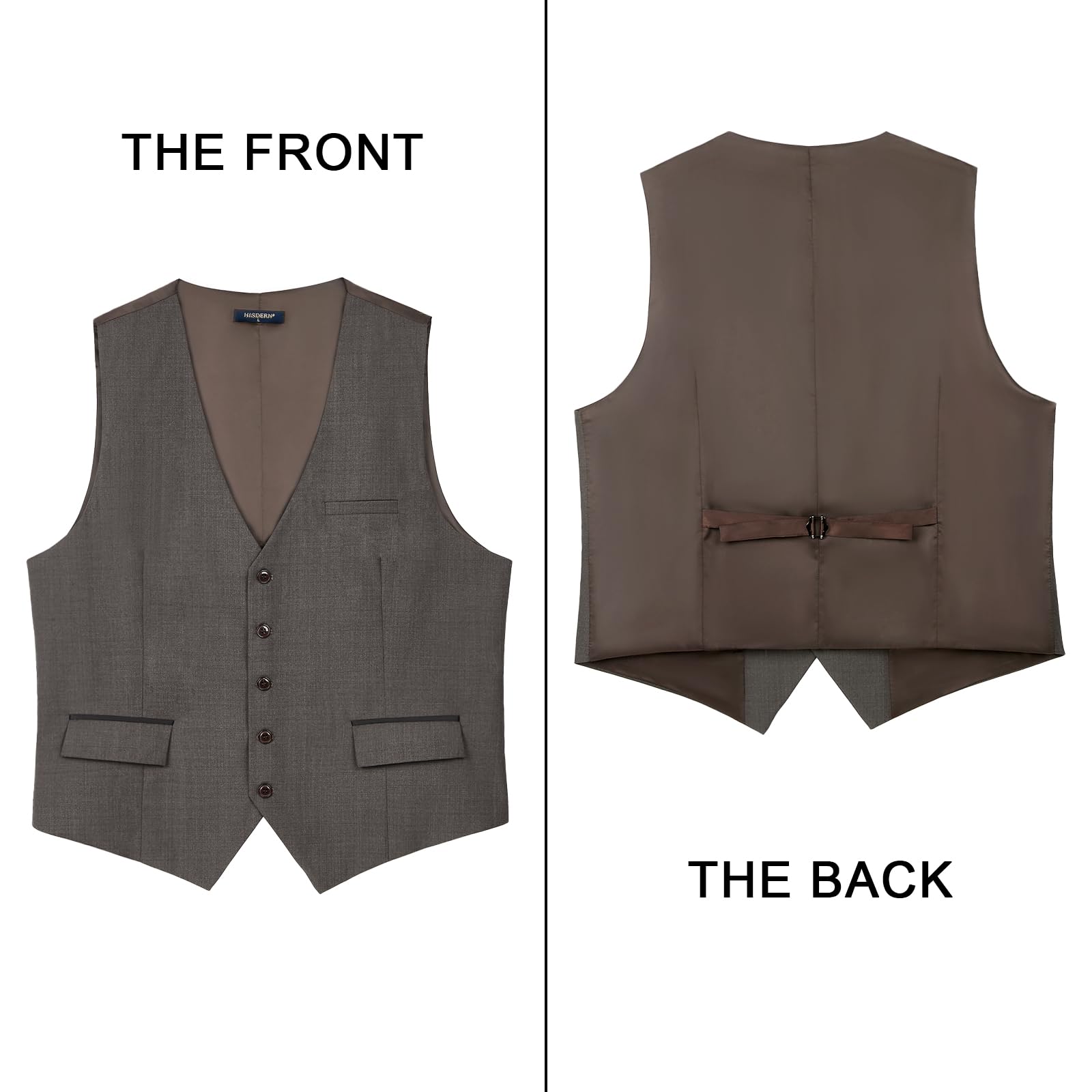 Gilet Costume Homme Gris Ardoise D